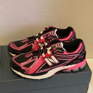 New Balance Black and Pink Athletic Sneakers